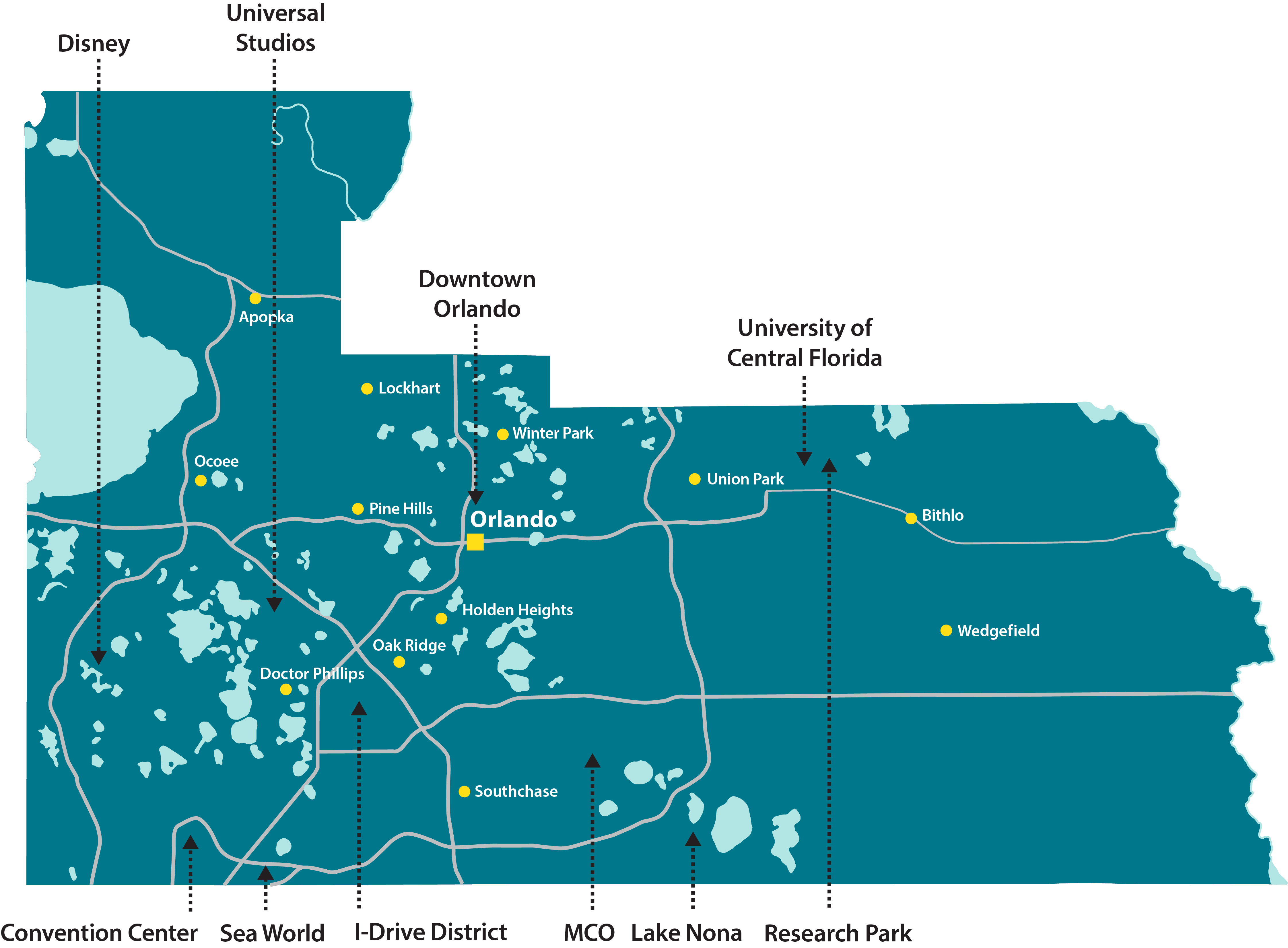 Orange County Map New